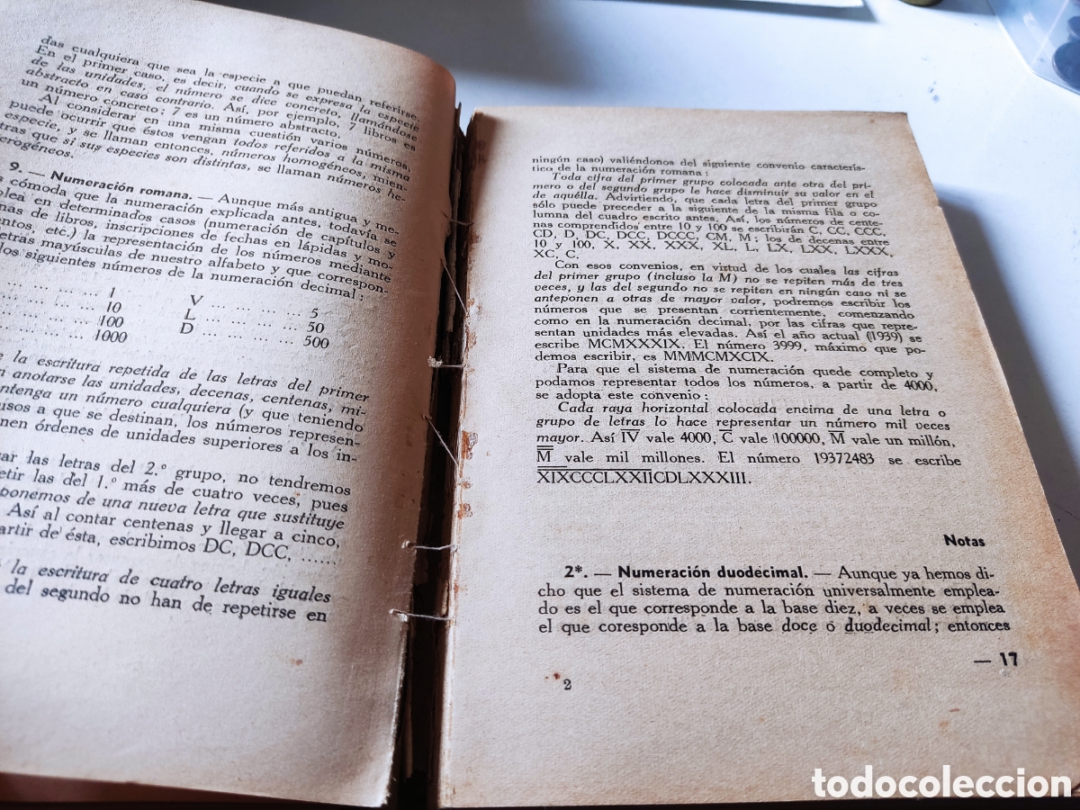 Libros de segunda mano de ciencias: Libro matem&aacute;ticas elementales aritm&eacute;tica y Geometr&iacute;a 1939 - Foto 4