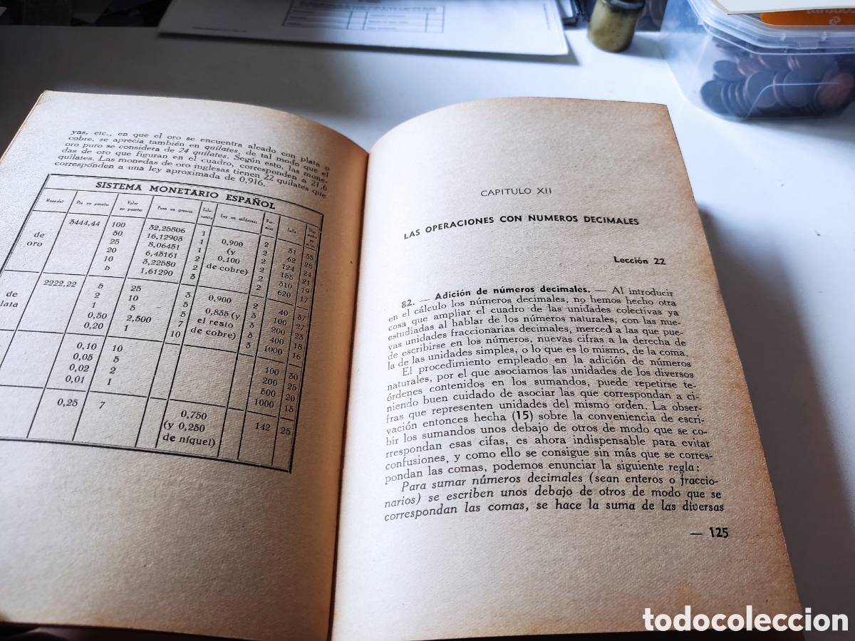 Libros de segunda mano de ciencias: Libro matem&aacute;ticas elementales aritm&eacute;tica y Geometr&iacute;a 1939 - Foto 11