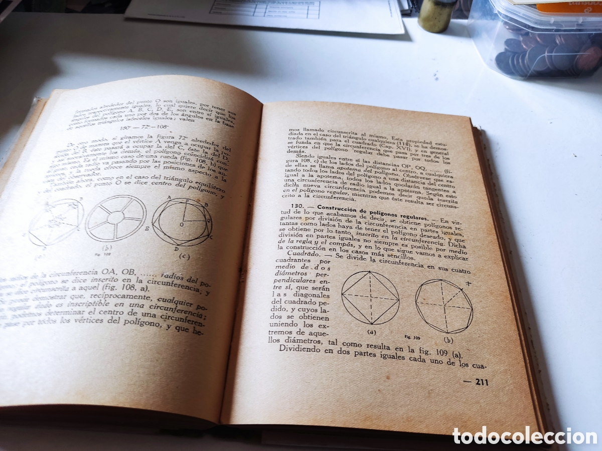Libros de segunda mano de ciencias: Libro matem&aacute;ticas elementales aritm&eacute;tica y Geometr&iacute;a 1939 - Foto 12