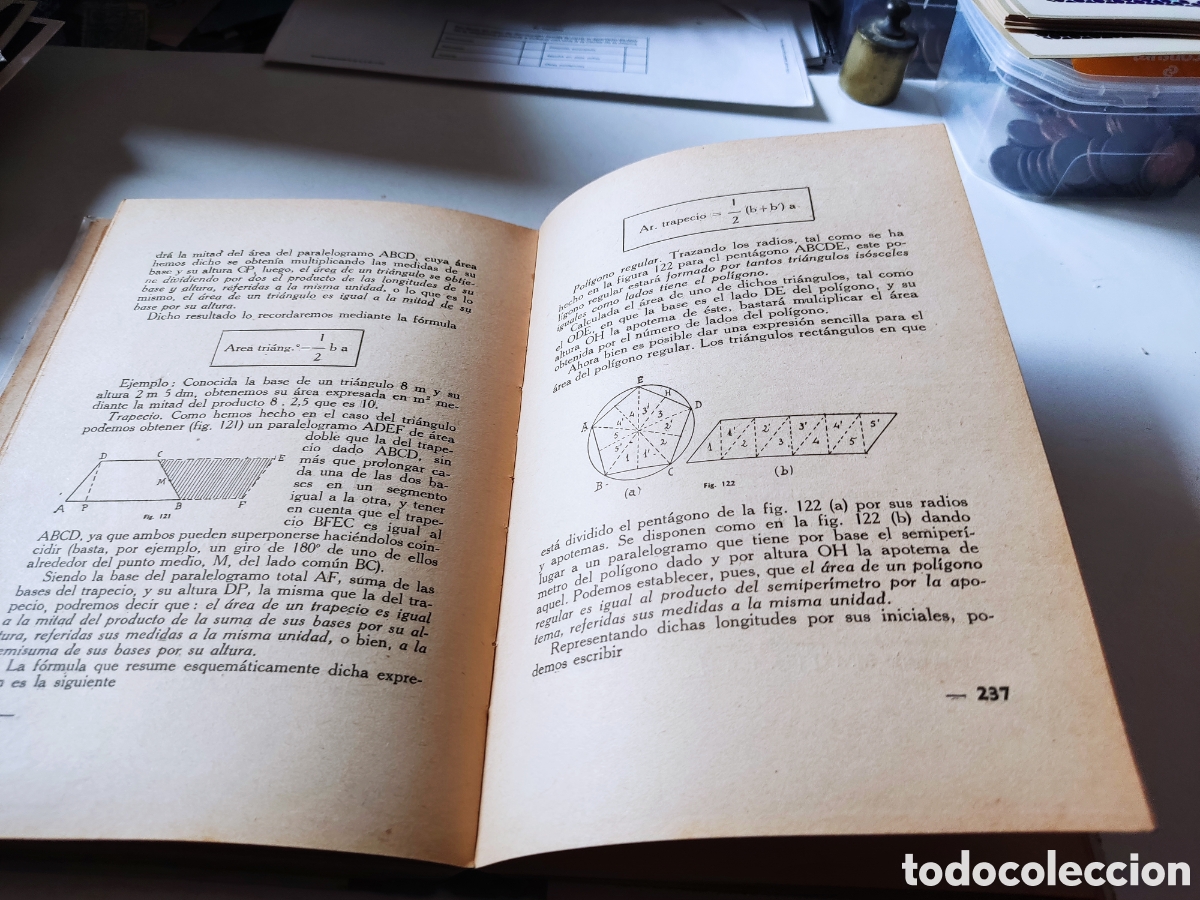 Libros de segunda mano de ciencias: Libro matem&aacute;ticas elementales aritm&eacute;tica y Geometr&iacute;a 1939 - Foto 13