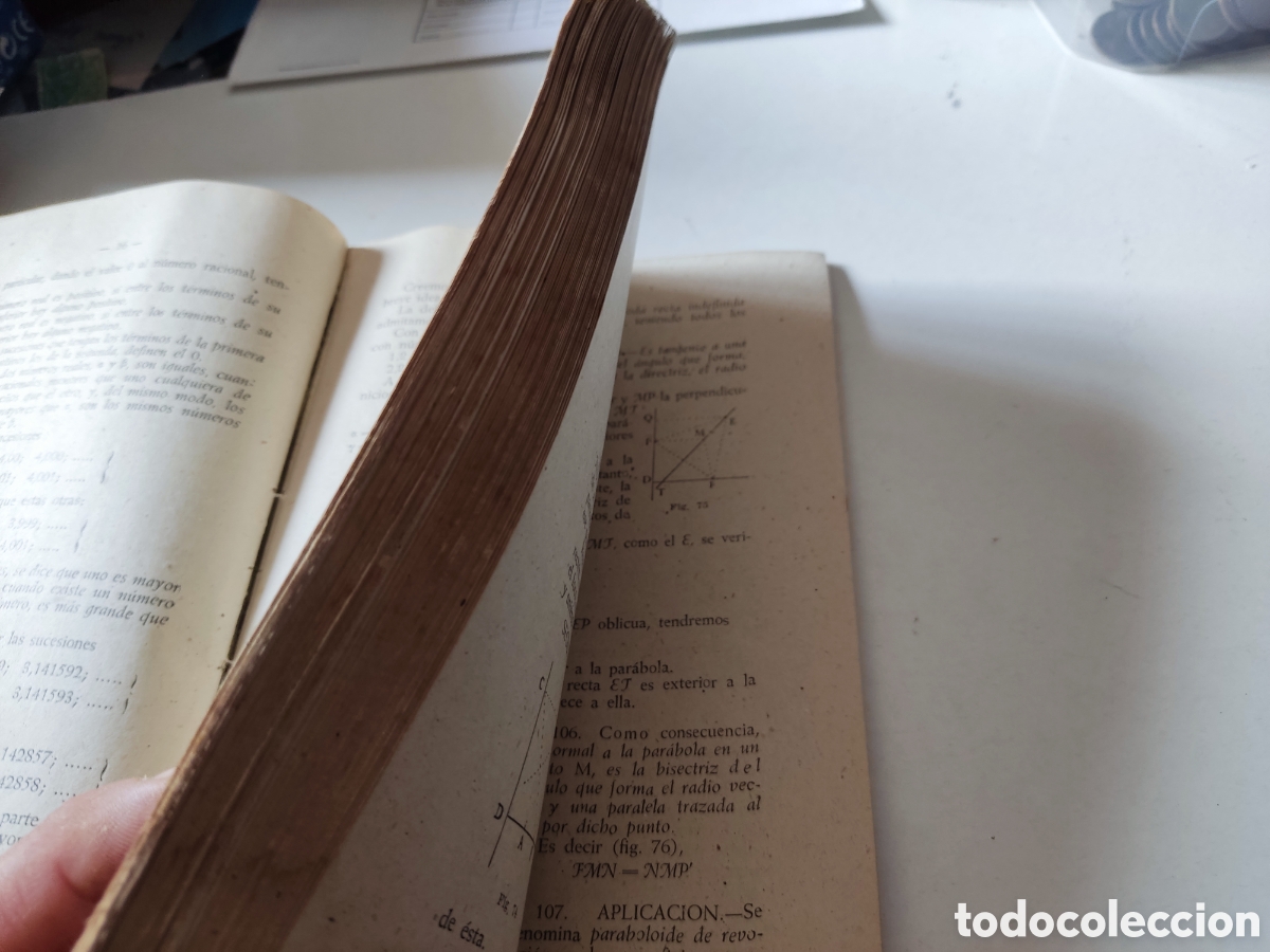 Libros de segunda mano de ciencias: Libro matem&aacute;ticas 4 curso del bachillerato Zaragoza 1941 - Foto 5