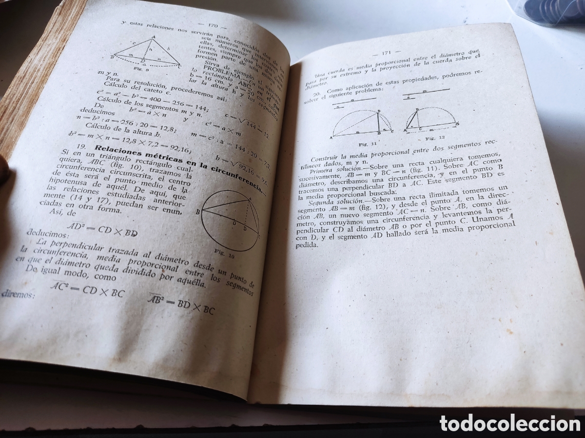 Libros de segunda mano de ciencias: Libro matem&aacute;ticas 4 curso del bachillerato Zaragoza 1941 - Foto 6