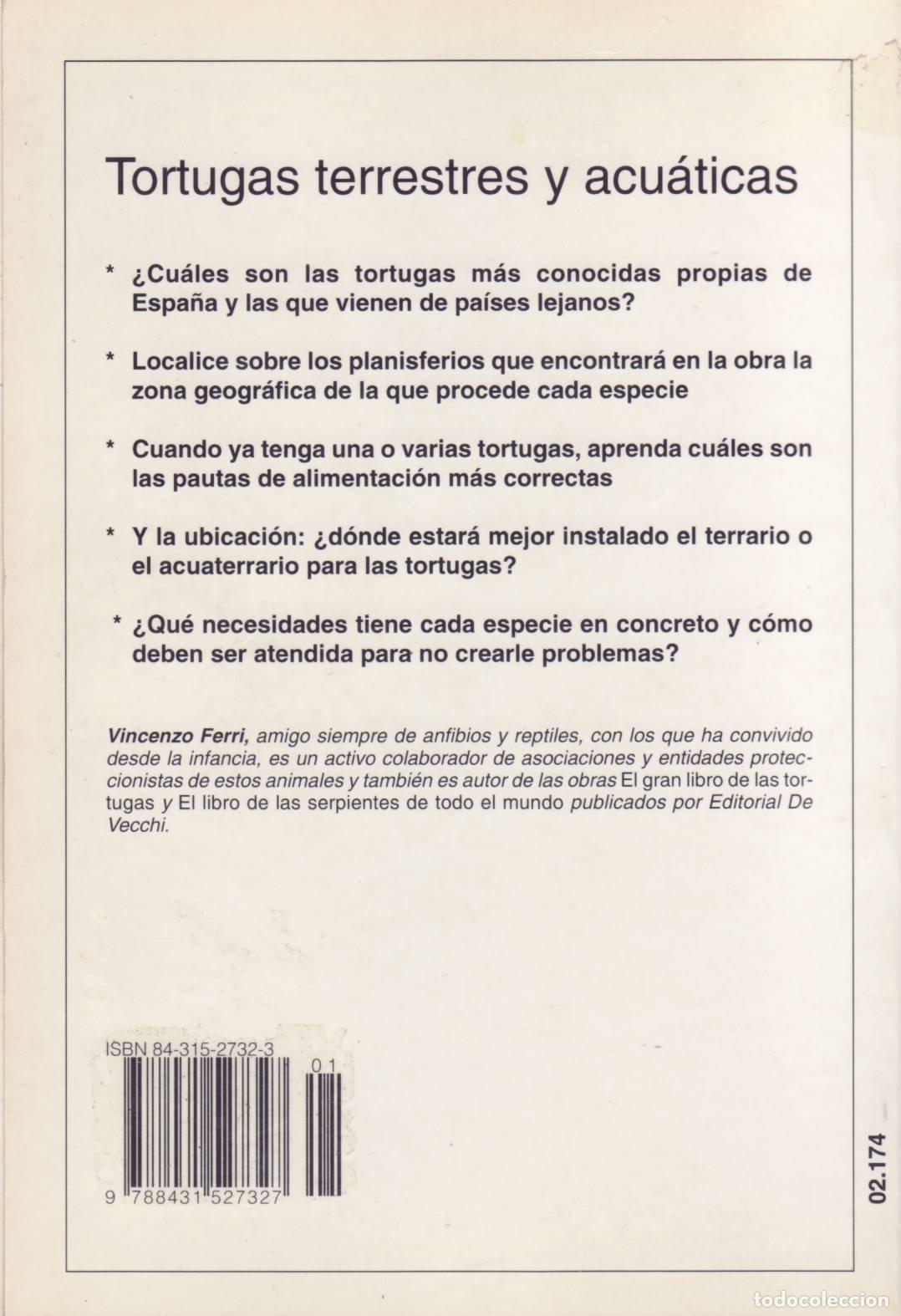 Libros de segunda mano: Tortugas terrestres y acuaticas - Ferri, Vincenzo - Foto 2