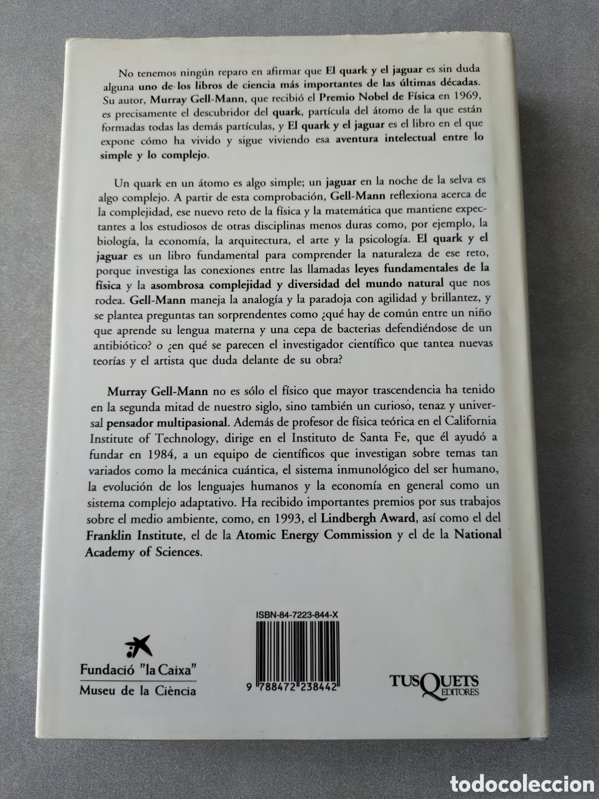 Libros de segunda mano de ciencias: El quark y el jaguar. Murray Gell Mann. - Foto 2