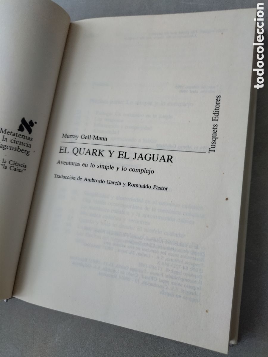 Libros de segunda mano de ciencias: El quark y el jaguar. Murray Gell Mann. - Foto 4