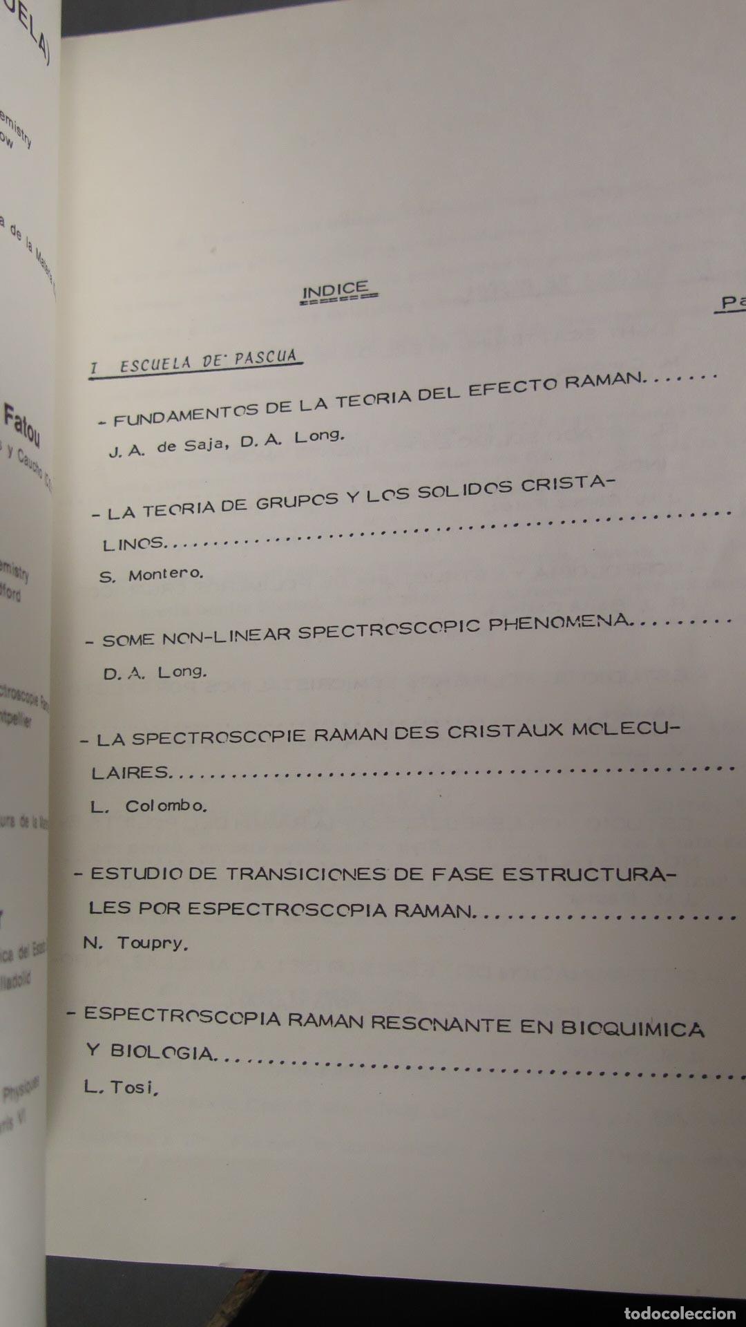 Libros de segunda mano de ciencias: LA ESPECTROMETRIA RAMAN EN LOS SOLIDOS Y EN LOS POLIMEROS - Foto 3