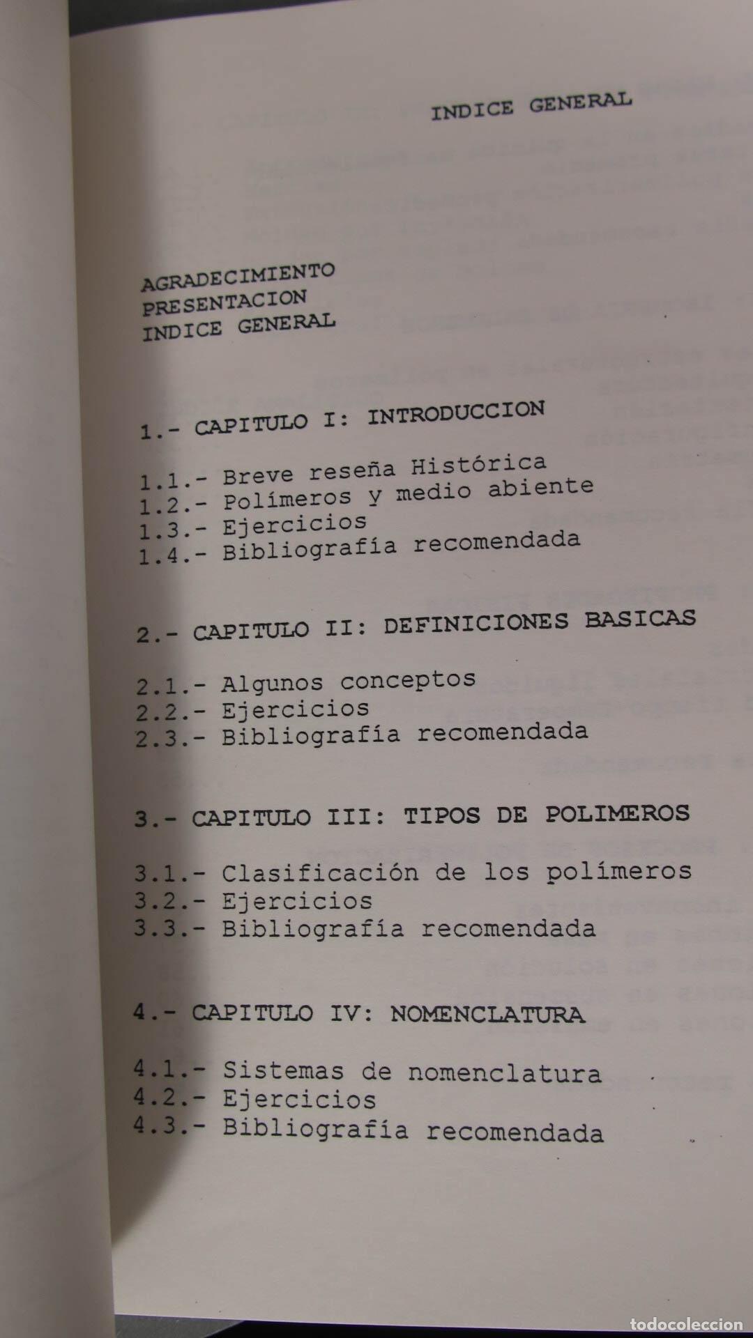 Libros de segunda mano de ciencias: BREVE INTRODUCCION A LOS POLIMEROS. LAREZ VELASQUEZ - Foto 2