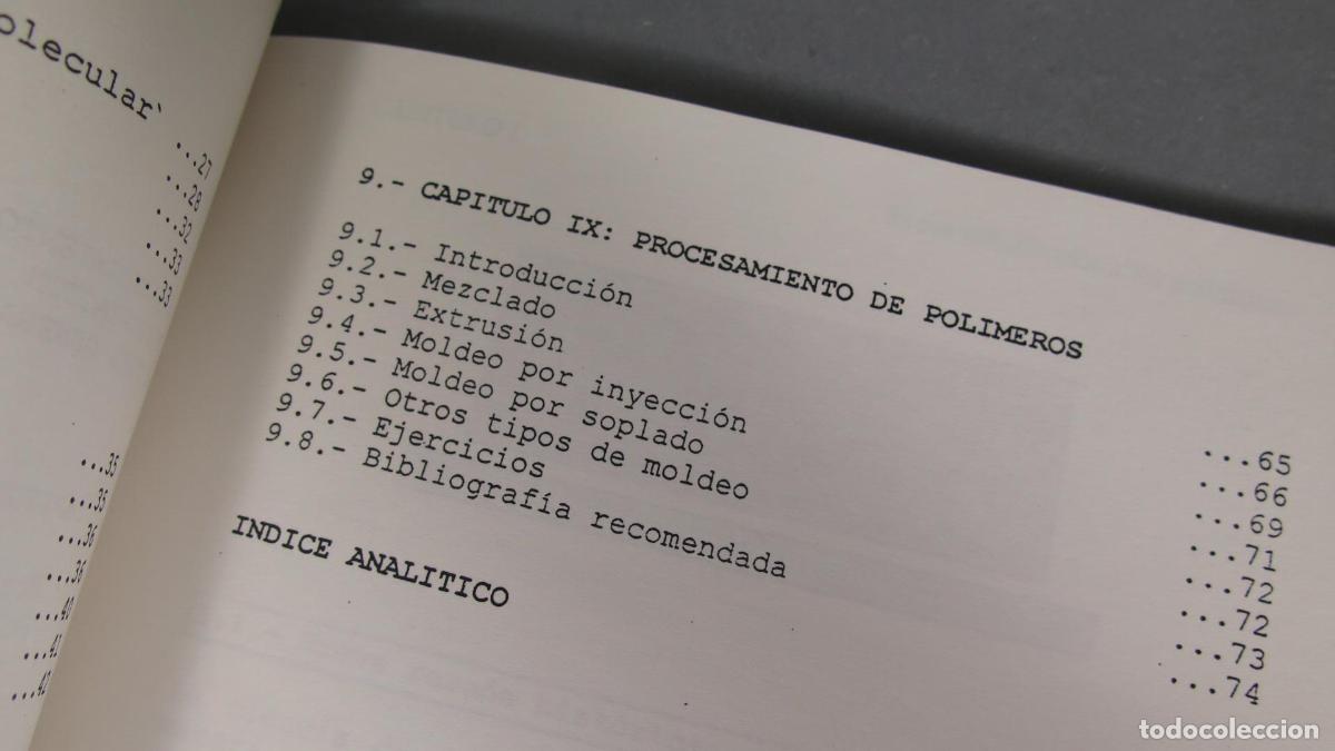 Libros de segunda mano de ciencias: BREVE INTRODUCCION A LOS POLIMEROS. LAREZ VELASQUEZ - Foto 4