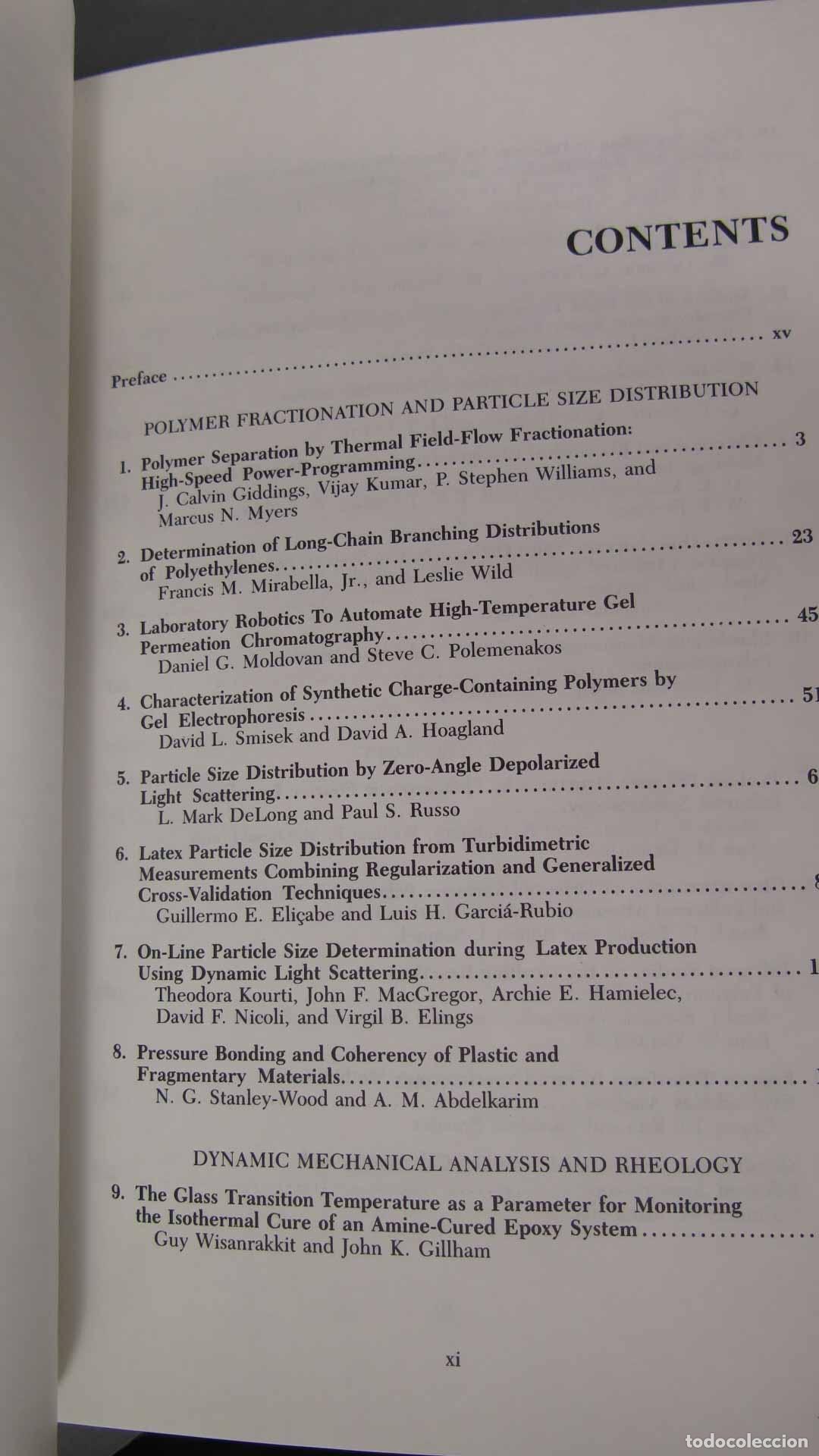 Libros de segunda mano de ciencias: Polymer Characterization : Physical Property, Spectroscopic, and Chromatographic Methods - Foto 2