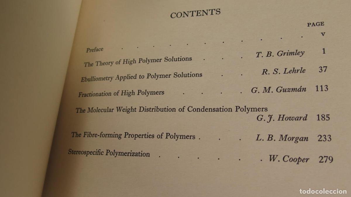 Libros de segunda mano de ciencias: Progress in High Polymers. 1. Robb, J.C. und F.W. Peaker - Foto 3