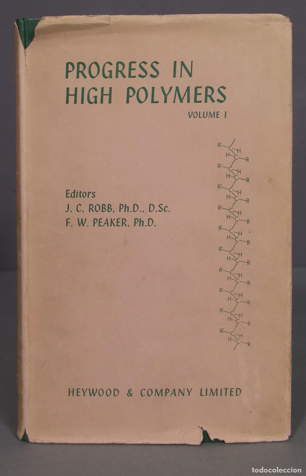 Libros de segunda mano de ciencias: Progress in High Polymers. 1. Robb, J.C. und F.W. Peaker - Foto 1