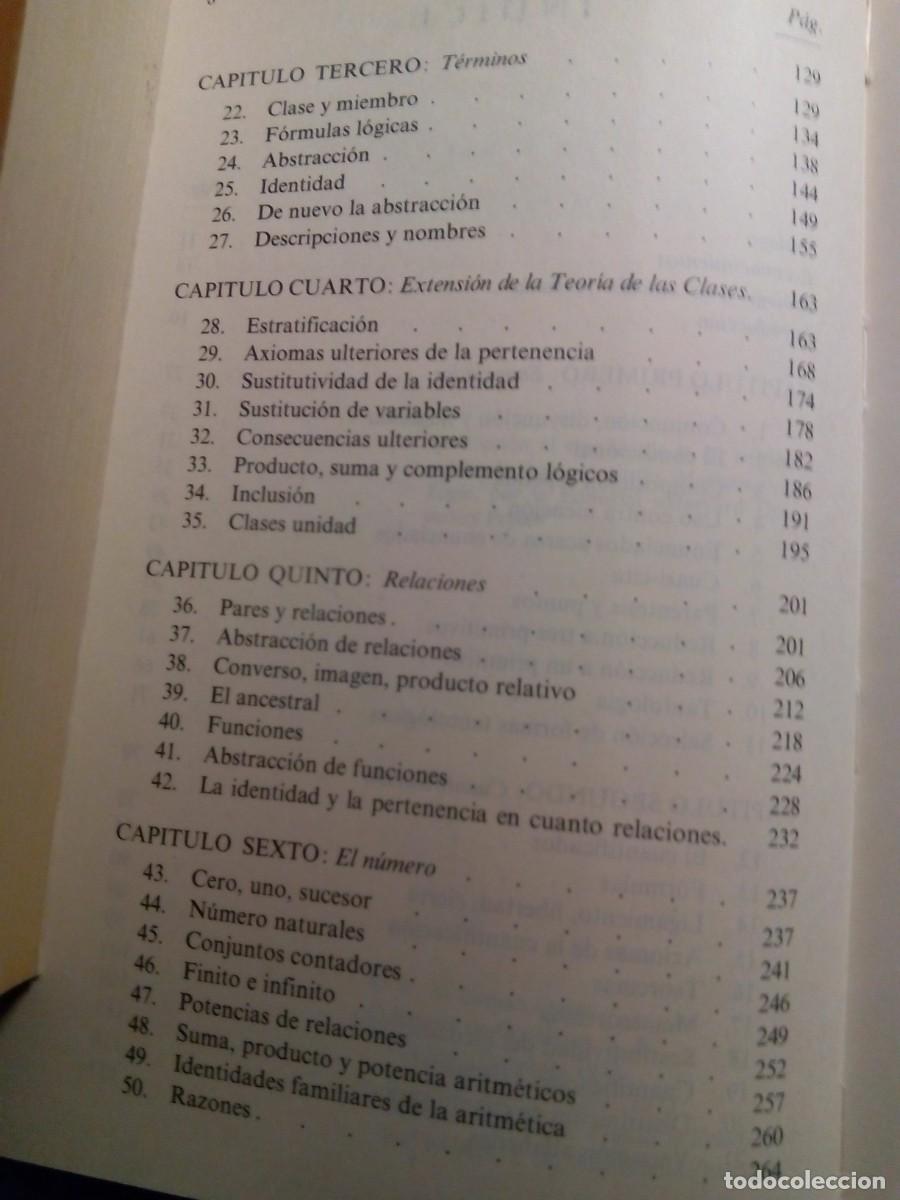 Libros de segunda mano de ciencias: L&Oacute;GICA MATEM&Aacute;TICA / WILLARD VAN ORMAN QUINE - Foto 6