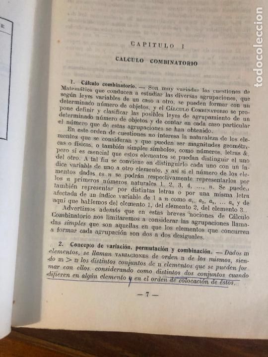 Libros de segunda mano de ciencias: MATEMATICA Y NOCIONES DE CALCULO COMERCIAL 1968 ZARAGOZA - Foto 5