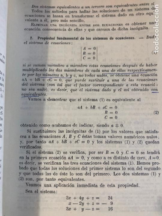 Libros de segunda mano de ciencias: MATEMATICA Y NOCIONES DE CALCULO COMERCIAL 1968 ZARAGOZA - Foto 6
