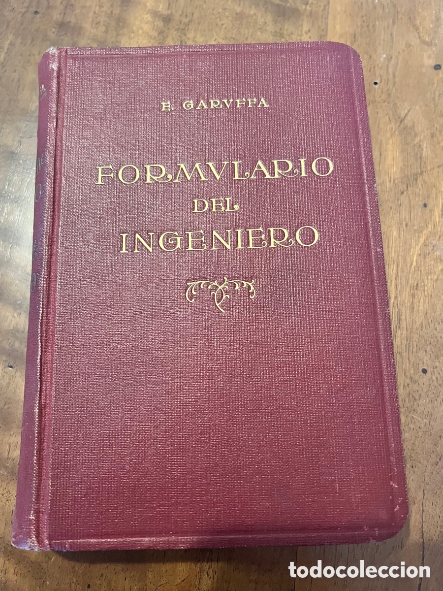 Libros de segunda mano de ciencias: LIBRO FORMULARIO DEL INGENIERO 1947 como nuevo - Foto 1