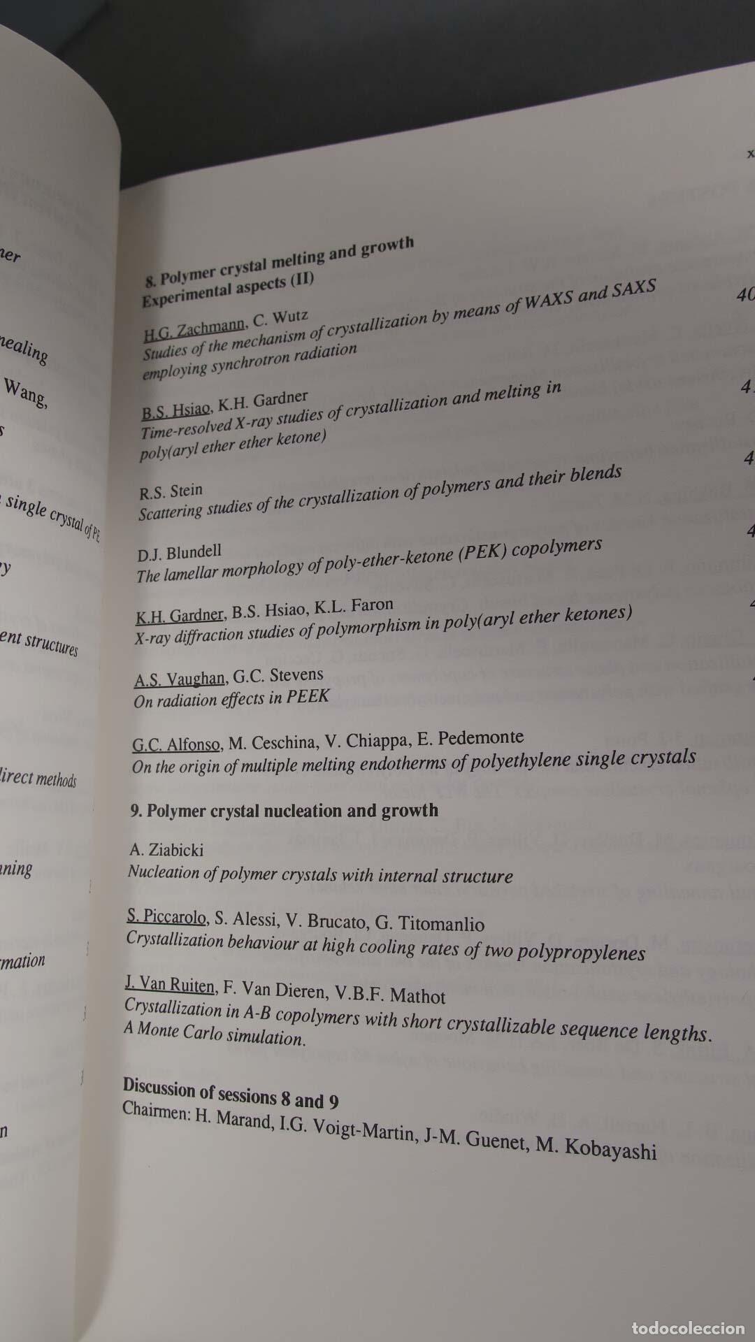 Libros de segunda mano de ciencias: Crystallization of Polymers. DOSIERE - Foto 6