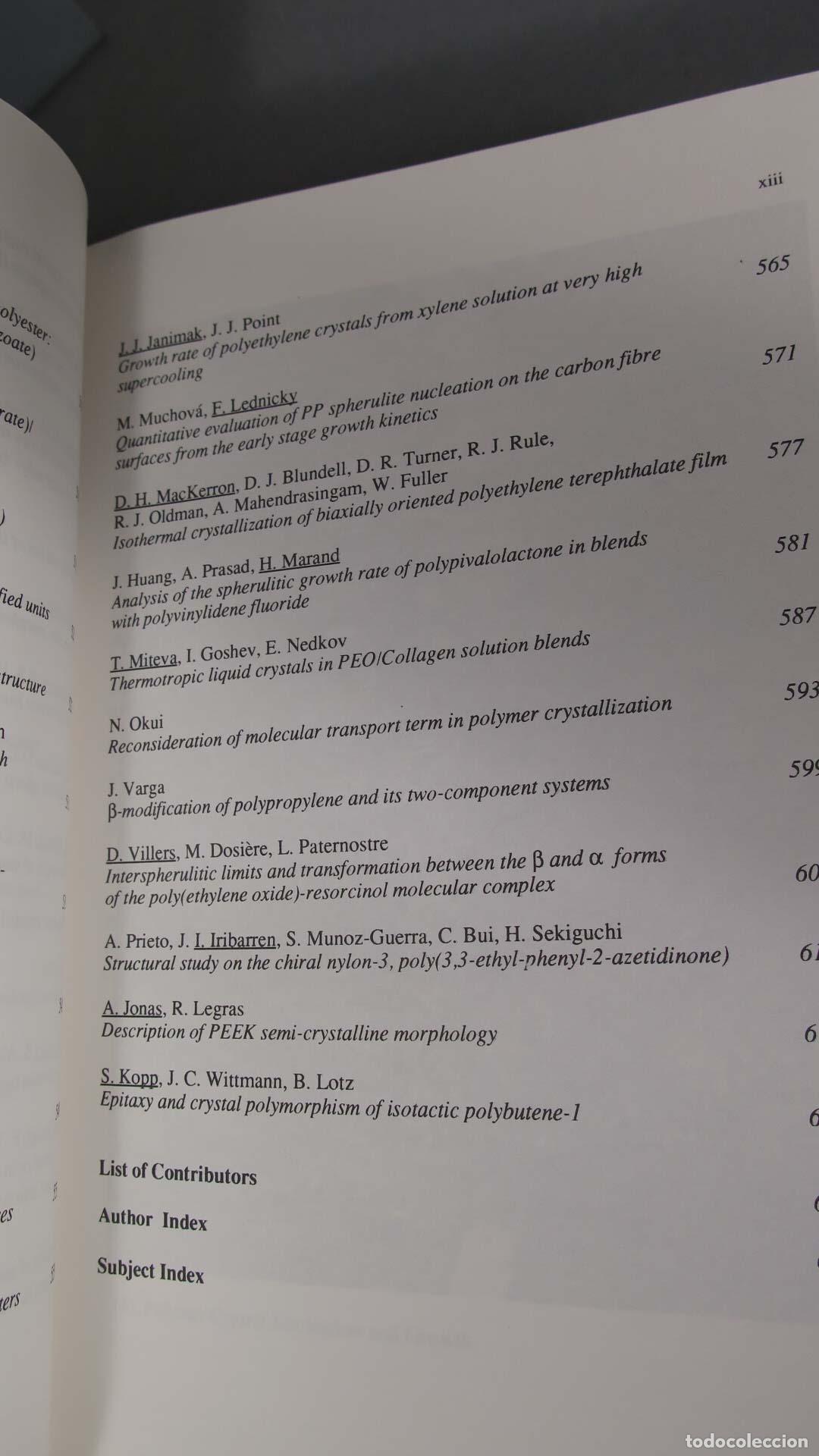 Libros de segunda mano de ciencias: Crystallization of Polymers. DOSIERE - Foto 8