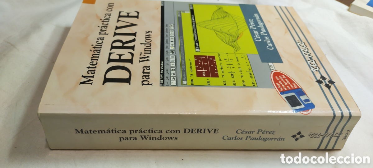 Libros de segunda mano de ciencias: Matem&aacute;tica pr&aacute;ctica con derive para Windows. C&eacute;sar P&eacute;rez - Foto 2
