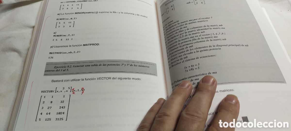 Libros de segunda mano de ciencias: Matem&aacute;tica pr&aacute;ctica con derive para Windows. C&eacute;sar P&eacute;rez - Foto 7
