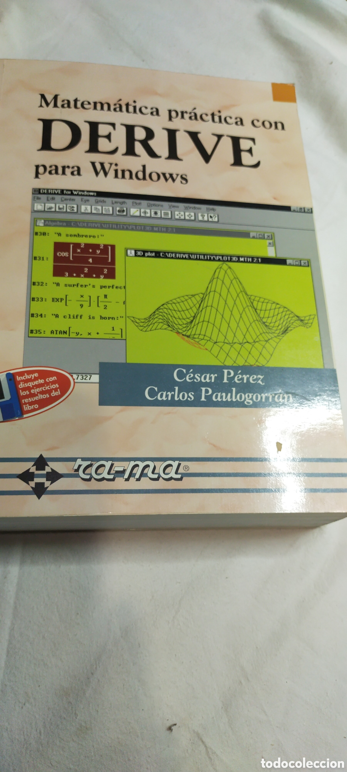 Libros de segunda mano de ciencias: Matem&aacute;tica pr&aacute;ctica con derive para Windows. C&eacute;sar P&eacute;rez - Foto 1