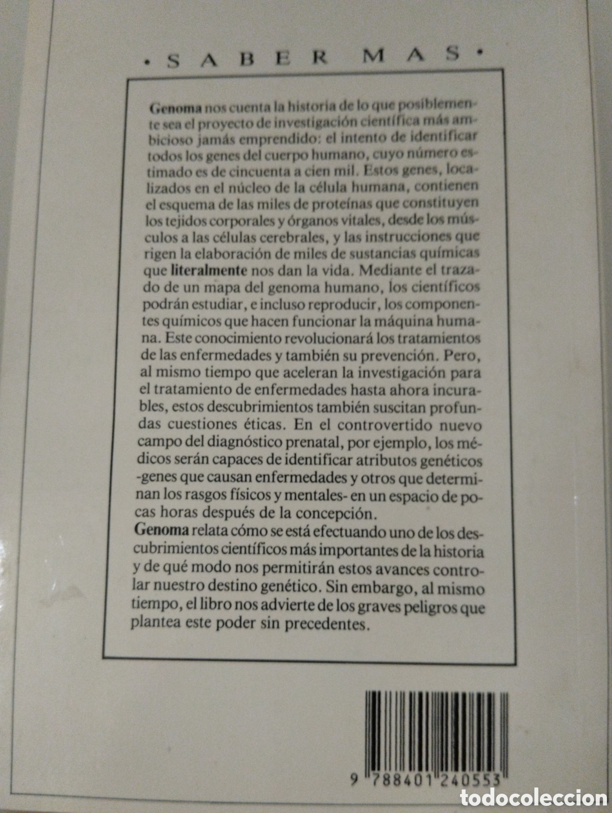 Libros de segunda mano: Genoma, Jerry E. Bishop - Foto 2