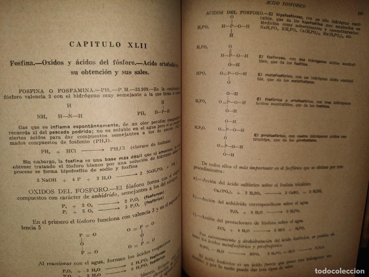 Libros de segunda mano de ciencias: 79- QU&Iacute;MICA GENERAL ELEMENTAL - MANUEL DELF&Iacute;N FIGUEROA - 1954 - Foto 10