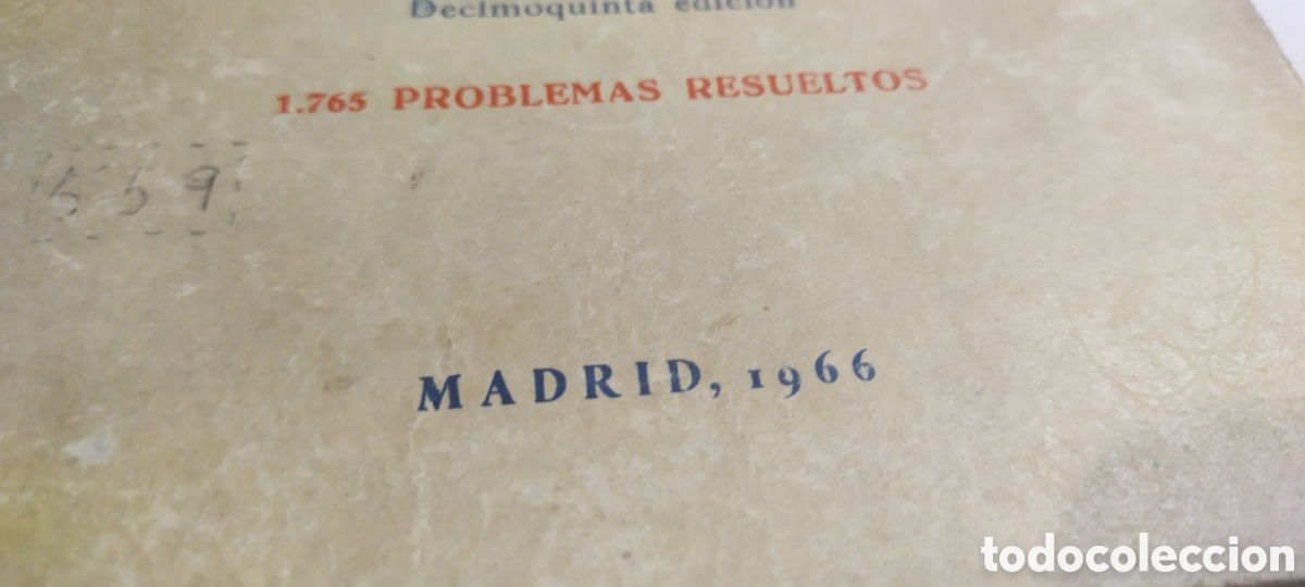 Libros de segunda mano de ciencias: Ejercicios y problemas de &aacute;lgebra 1765 problemas resueltos. Matem&aacute;ticas 1966 - Foto 3