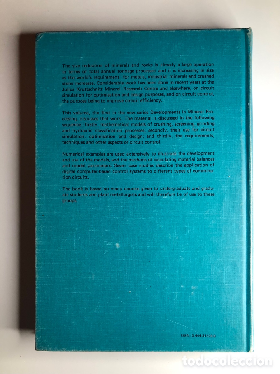Libros de segunda mano: MINERAL CRUSHING AND GRINDING CIRCUITS - Foto 2