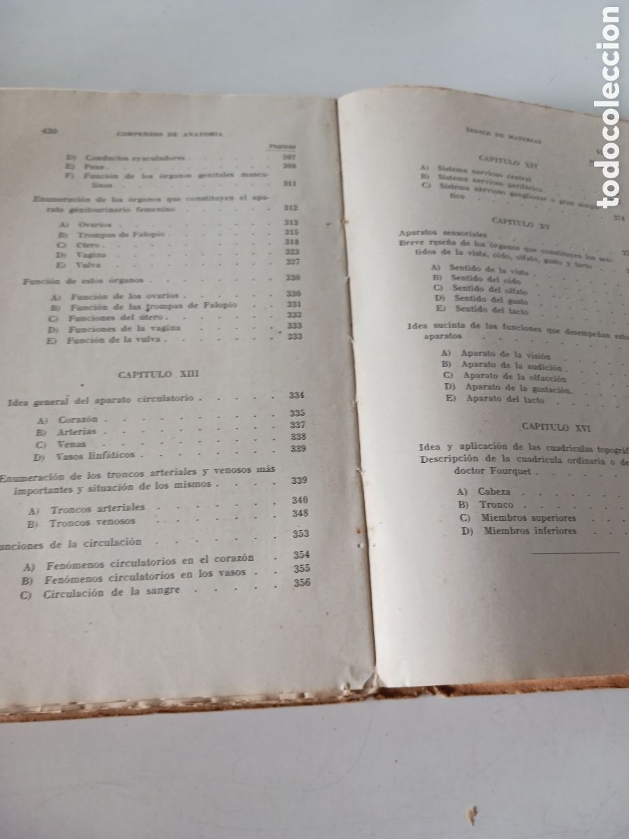 Libros de segunda mano: Compendio de anatom&iacute;a Dr A. Cubells Blasco 1949 - Foto 5