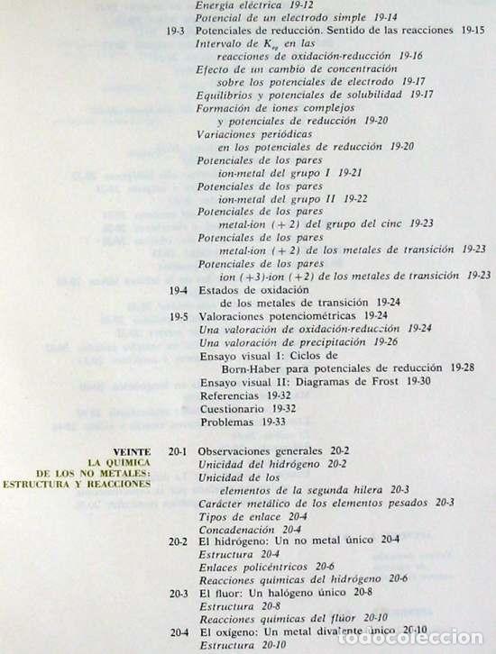 Libros de segunda mano de ciencias: PRINCIPIOS B&Aacute;SICOS DE QU&Iacute;MICA - HARRY B. GRAY / GILBERT P. HAIGHT 1969 - VER DESCRIPCI&Oacute;N - Foto 7