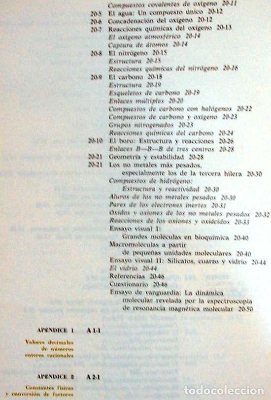 Libros de segunda mano de ciencias: PRINCIPIOS B&Aacute;SICOS DE QU&Iacute;MICA - HARRY B. GRAY / GILBERT P. HAIGHT 1969 - VER DESCRIPCI&Oacute;N - Foto 8