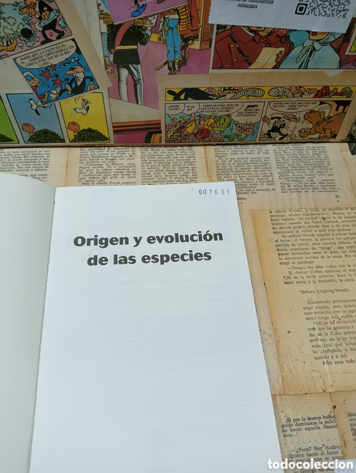 Libros de segunda mano: Origen y Evoluci&oacute;n de las Especies. - Foto 2