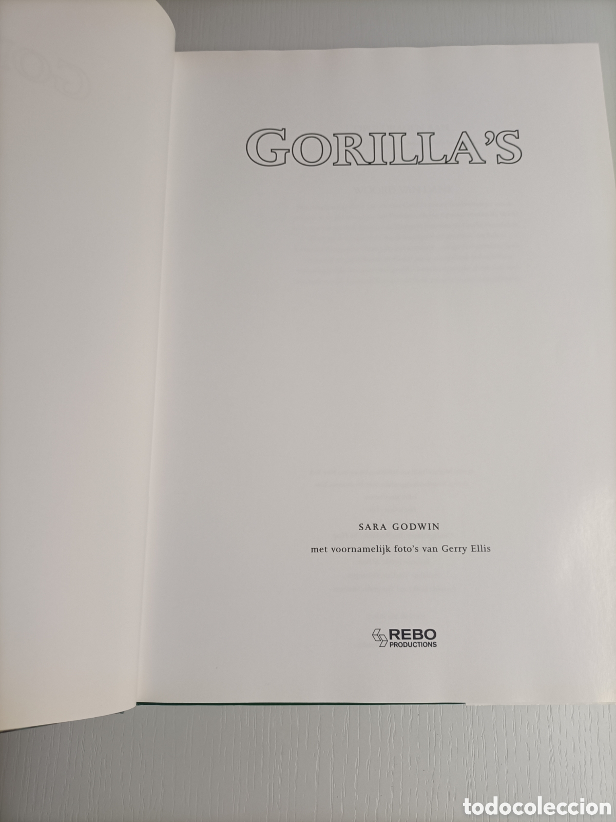 Libros de segunda mano: Gorillas. Sara Godwin ......... ENVIO GRATIS CERT ESPA&Ntilde;A PEN&Iacute;NSULA........ - Foto 5