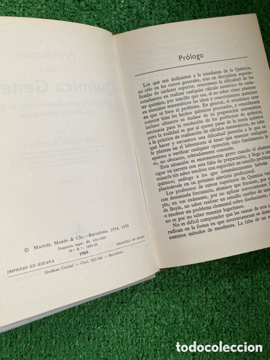 Libros de segunda mano de ciencias: Problemas de qu&iacute;mica general - Jose Ibarz 2&ordf; edici&oacute;n - Foto 4
