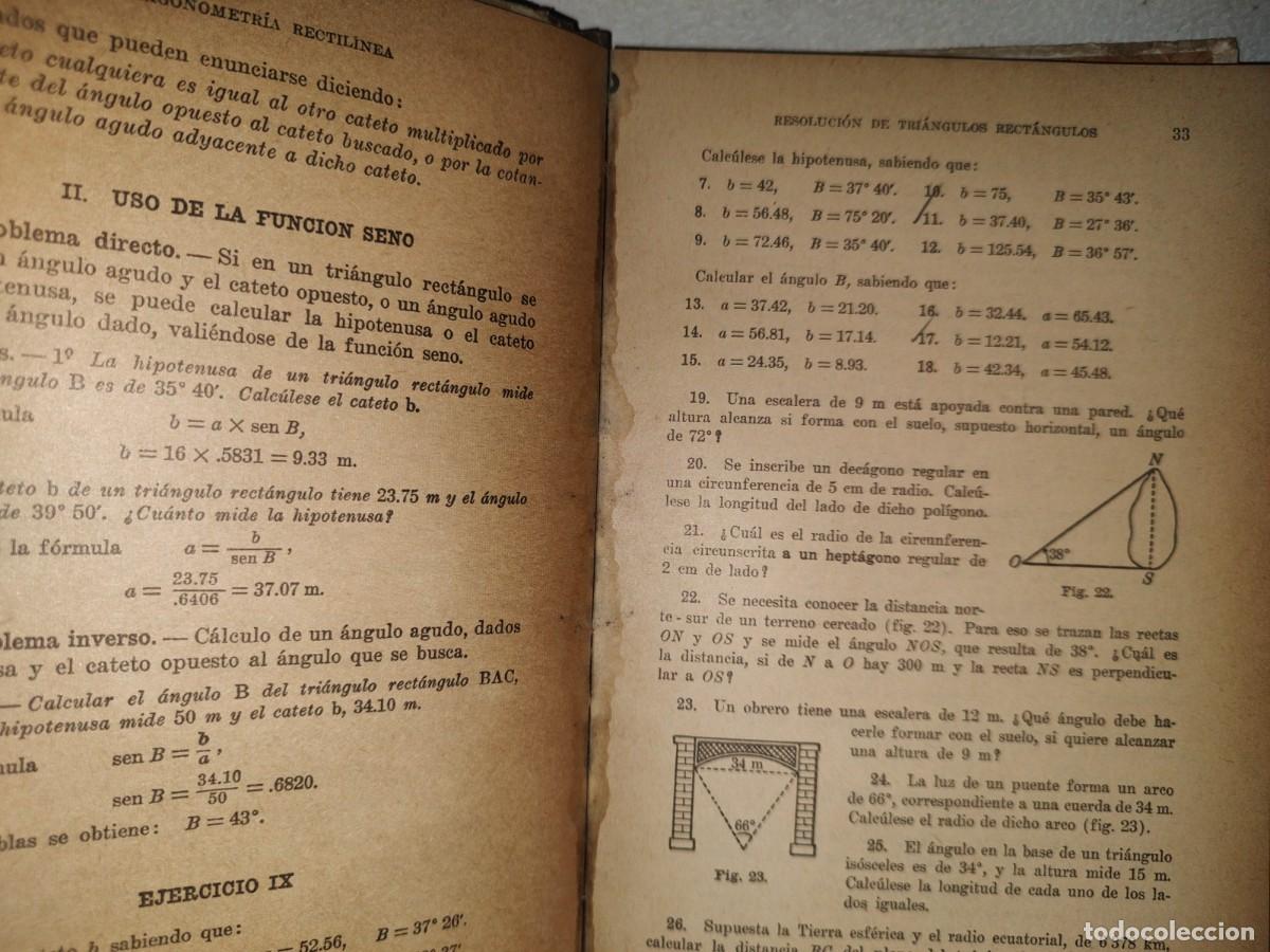 Libros de segunda mano de ciencias: 89- TRIGONOMETR&Iacute;A RECTIL&Iacute;NEA - AGUST&Iacute;N ANFOSSI - 1964 - Foto 5