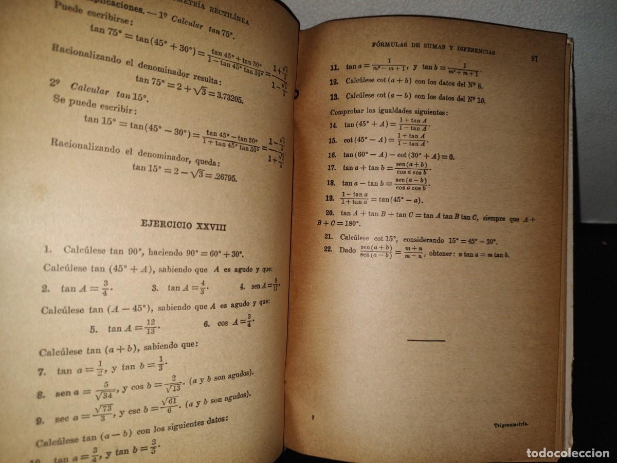Libros de segunda mano de ciencias: 89- TRIGONOMETR&Iacute;A RECTIL&Iacute;NEA - AGUST&Iacute;N ANFOSSI - 1964 - Foto 6