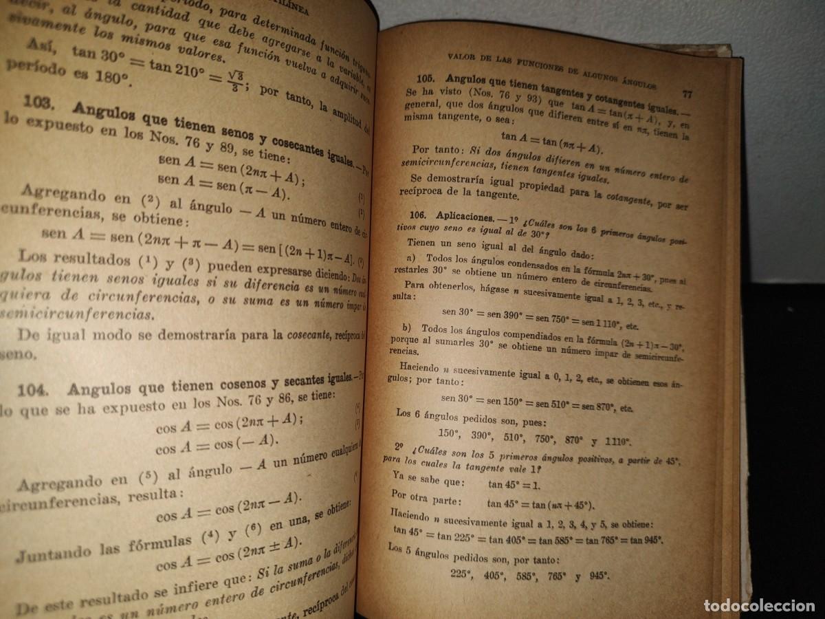Libros de segunda mano de ciencias: 89- TRIGONOMETR&Iacute;A RECTIL&Iacute;NEA - AGUST&Iacute;N ANFOSSI - 1964 - Foto 7