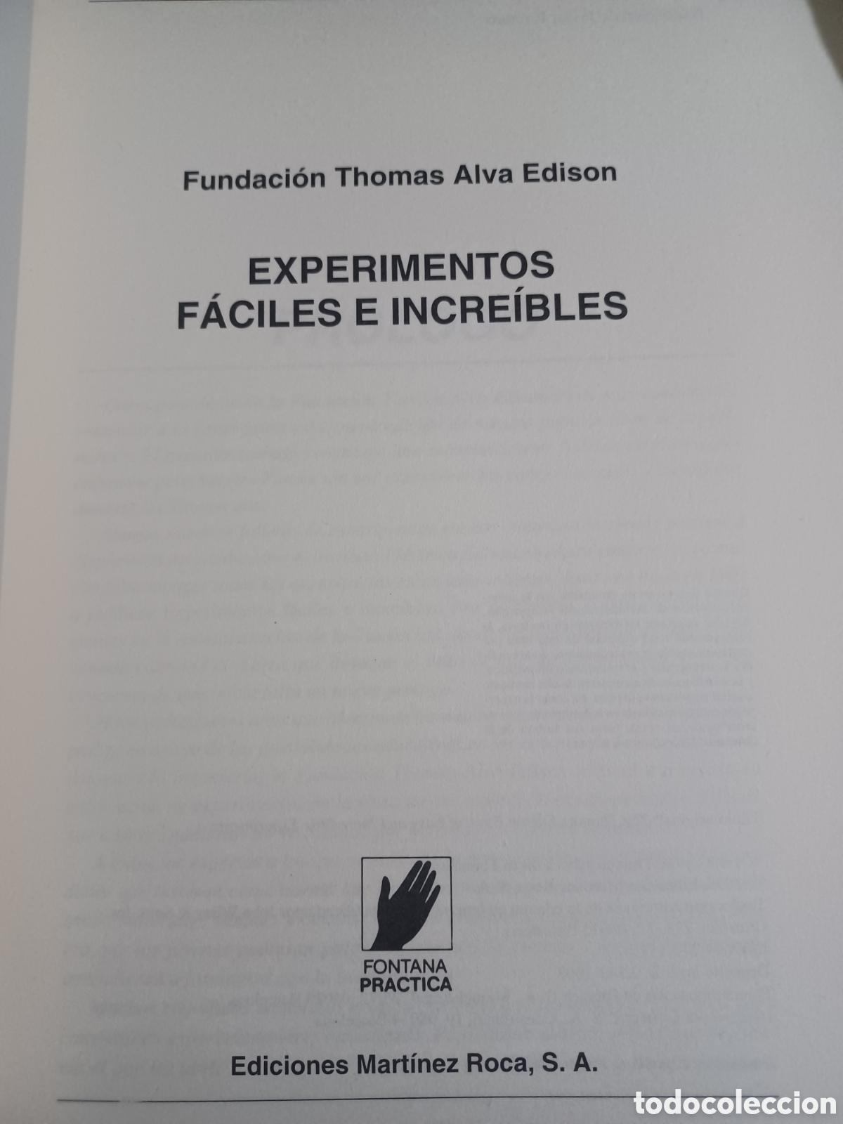 Libros de segunda mano de ciencias: Barybook 158. . Experimentos f&aacute;ciles e incre&iacute;bles. Tom&aacute;s Alba Edison Mart&iacute;nez - Foto 3