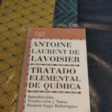 Libros de segunda mano de Ciencias: ANTOINE LAURENT DE LAVOISIER TRATADO ELEMENTAL DE QUÍMICA