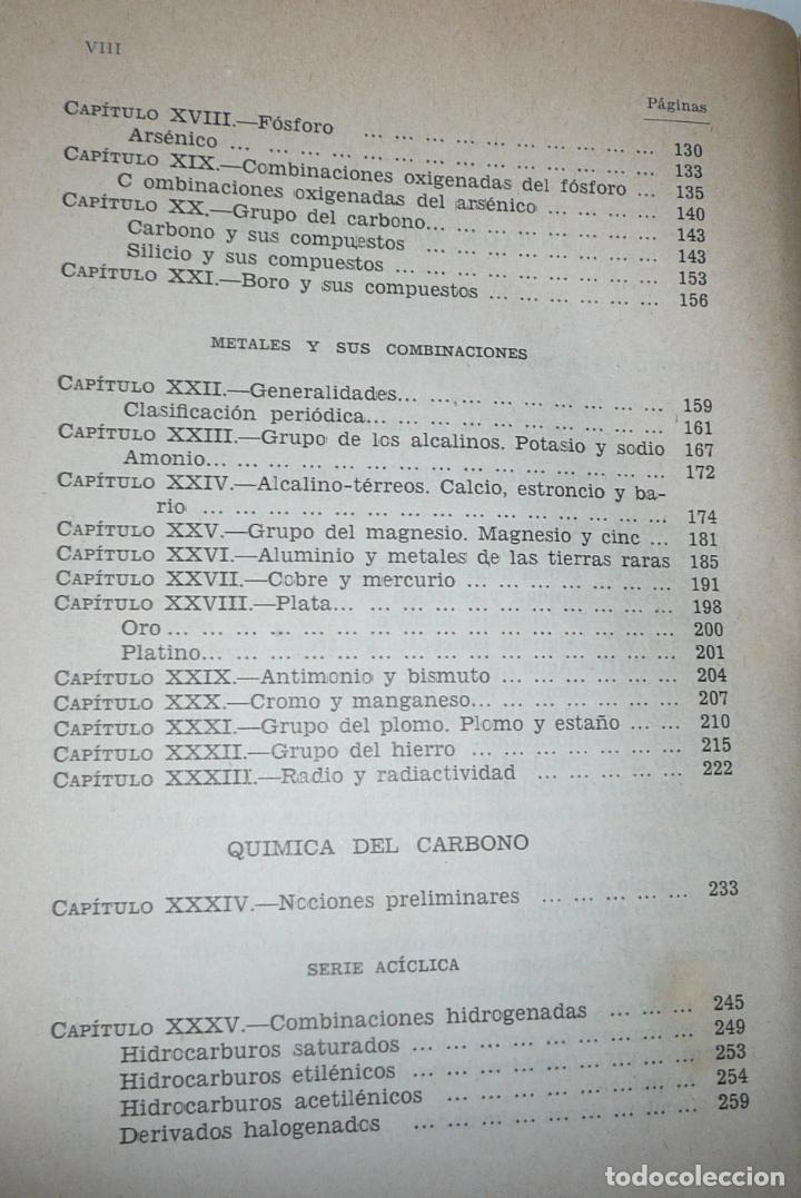 Libros de segunda mano de ciencias: Elementos de Qu&iacute;mica - Emilio Moreno Alca&ntilde;iz (1944) - Foto 4
