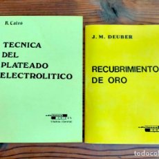 Libros de segunda mano de Ciencias: TÉCNICA DEL PLATEADO ELECTROLÍTICO R CAIRÓ RECUBRIMIENTOS DE ORO J M DEUBER EDICIONES CEDEL