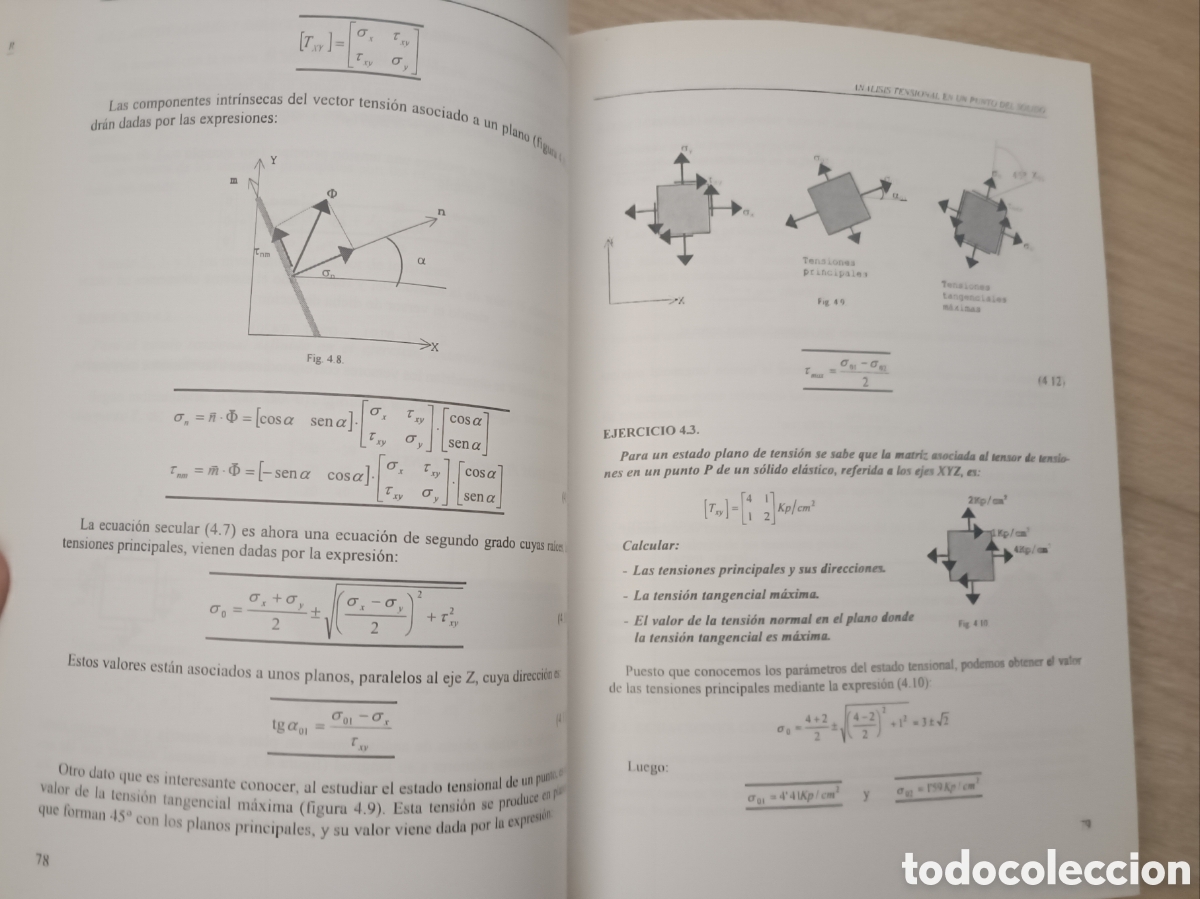 Libros de segunda mano de ciencias: RESISTENCIA DE MATERIALES. UPV, 2000. - Foto 3