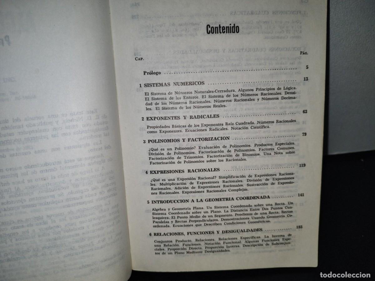 Libros de segunda mano de ciencias: 90- &Aacute;LGEBRA MODERNA - EUGENE NICHOLS, RALPH T. HEIMER - Foto 7