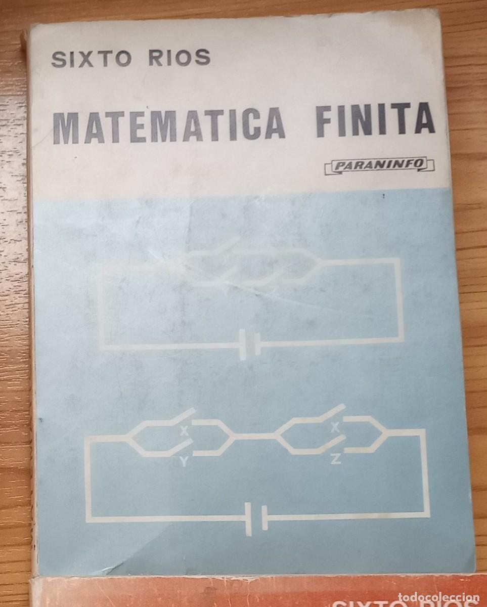 Libros de segunda mano de ciencias: &rdquo;MATEMATICA FINITA&rdquo; - SIXTO RIOS, Editorial Paraninfo - Foto 1