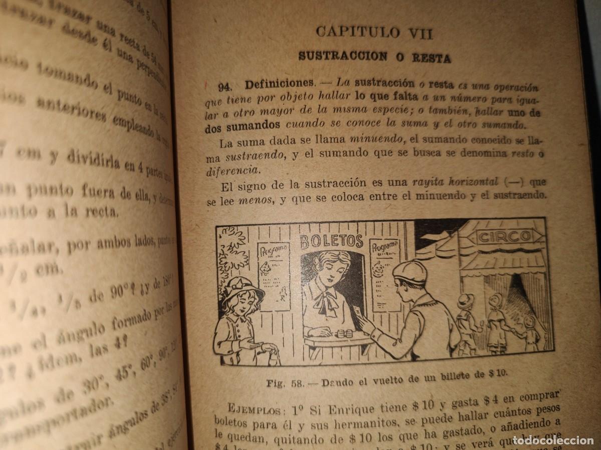 Libros de segunda mano de ciencias: 80- ARITM&Eacute;TICA Y NOCIONES DE GEOMETR&Iacute;A. TERCER LIBRO - JOS&Eacute; E. ROZ&Aacute;N - 1945 - Foto 8