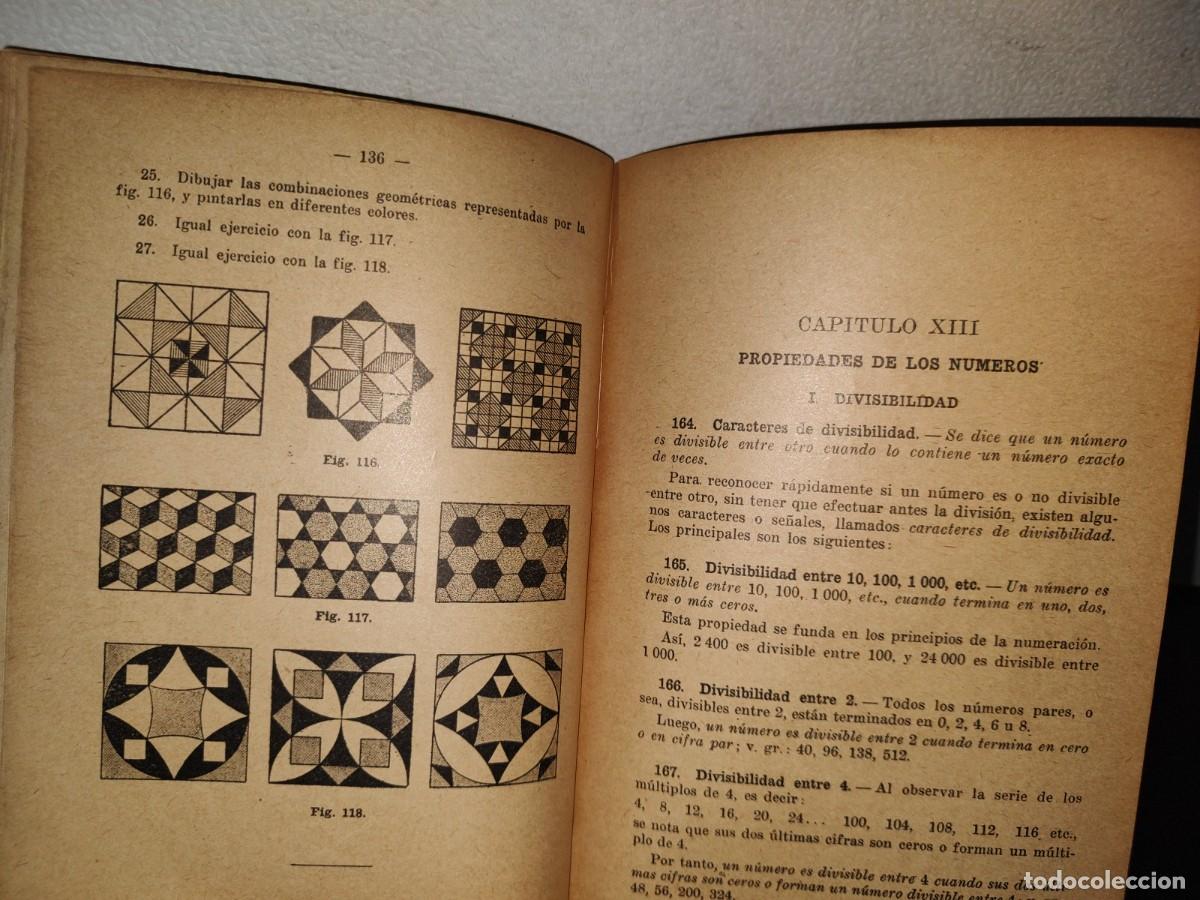 Libros de segunda mano de ciencias: 80- ARITM&Eacute;TICA Y NOCIONES DE GEOMETR&Iacute;A. TERCER LIBRO - JOS&Eacute; E. ROZ&Aacute;N - 1945 - Foto 11