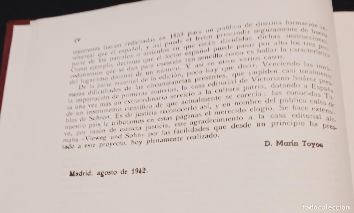 Libros de segunda mano de ciencias: TABLA DE LOGARITMOS, L. SCHRON - Foto 6