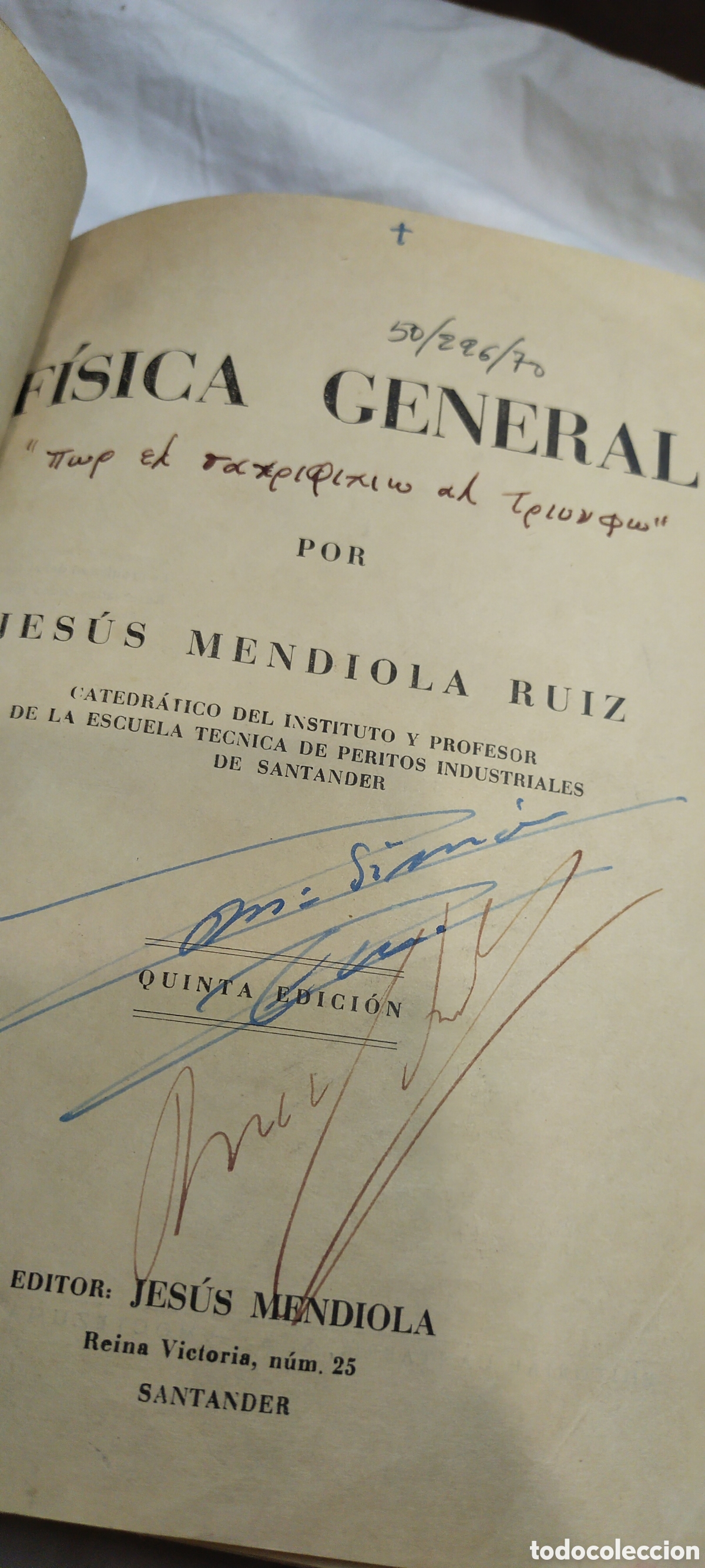 Libros de segunda mano de ciencias: F&iacute;sica general. Jes&uacute;s mendiola Ruiz. Matem&aacute;ticas - Foto 1