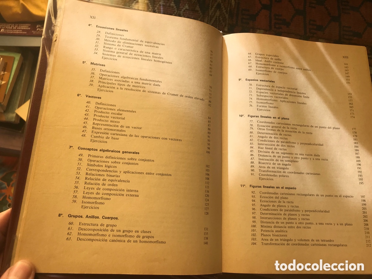 Libros de segunda mano de ciencias: Elementos de matem&aacute;ticas. Jos&eacute; Mart&iacute;nez sala. 8&ordf; edici&oacute;n. Valladolid 1982 - Foto 5