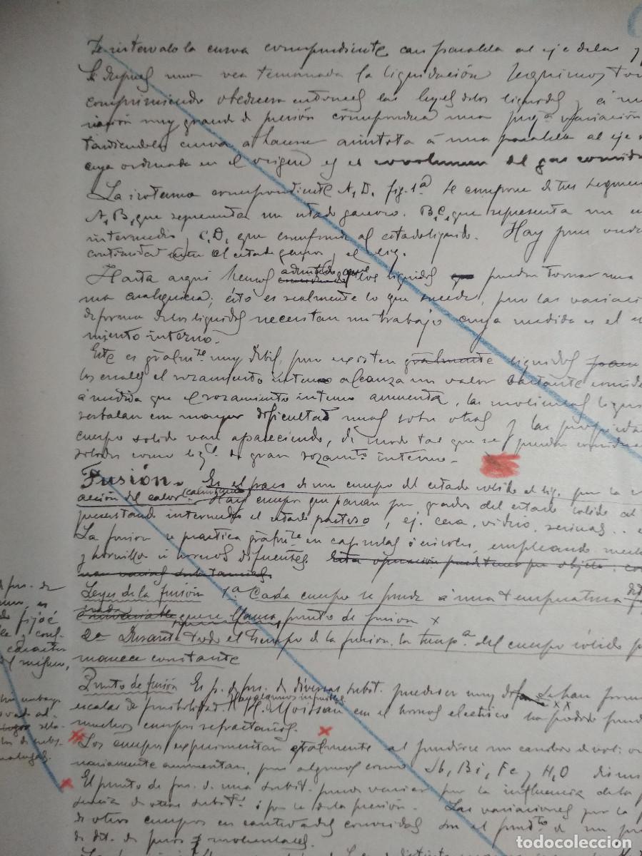 Libros de segunda mano de ciencias: Apuntes antiguos de Qu&iacute;mica 1905 - Foto 5